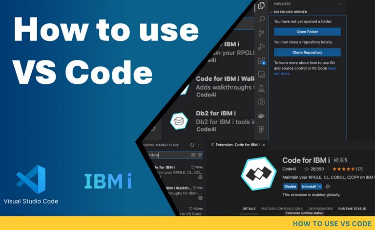 How to use VS Code for IBM i